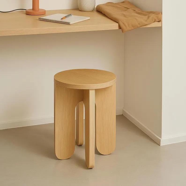 Wooden Stool. Modern Side Table. Indoor Plant Stand. Small Side Table. Modern Plant Stand. End Table