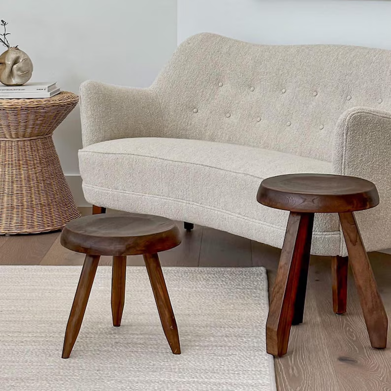Berger Stool, Perriand Inspired, Milking Stool
