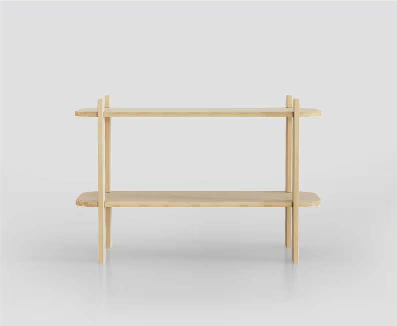 Mid Century Bookcase. Modern Bookcase. Industrial Bookcase. Small Bookcase