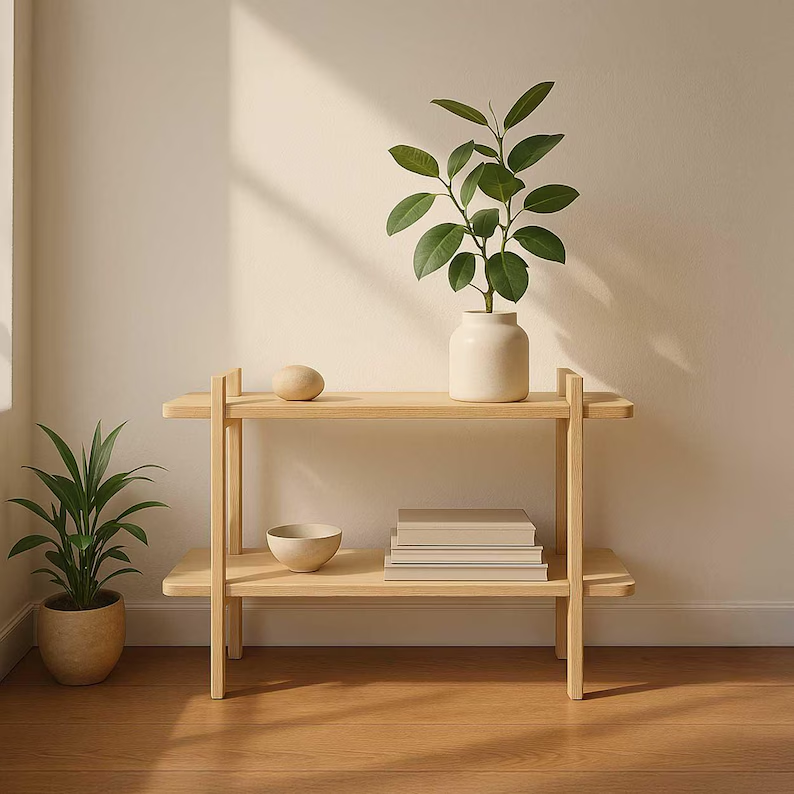 Mid Century Bookcase. Modern Bookcase. Industrial Bookcase. Small Bookcase